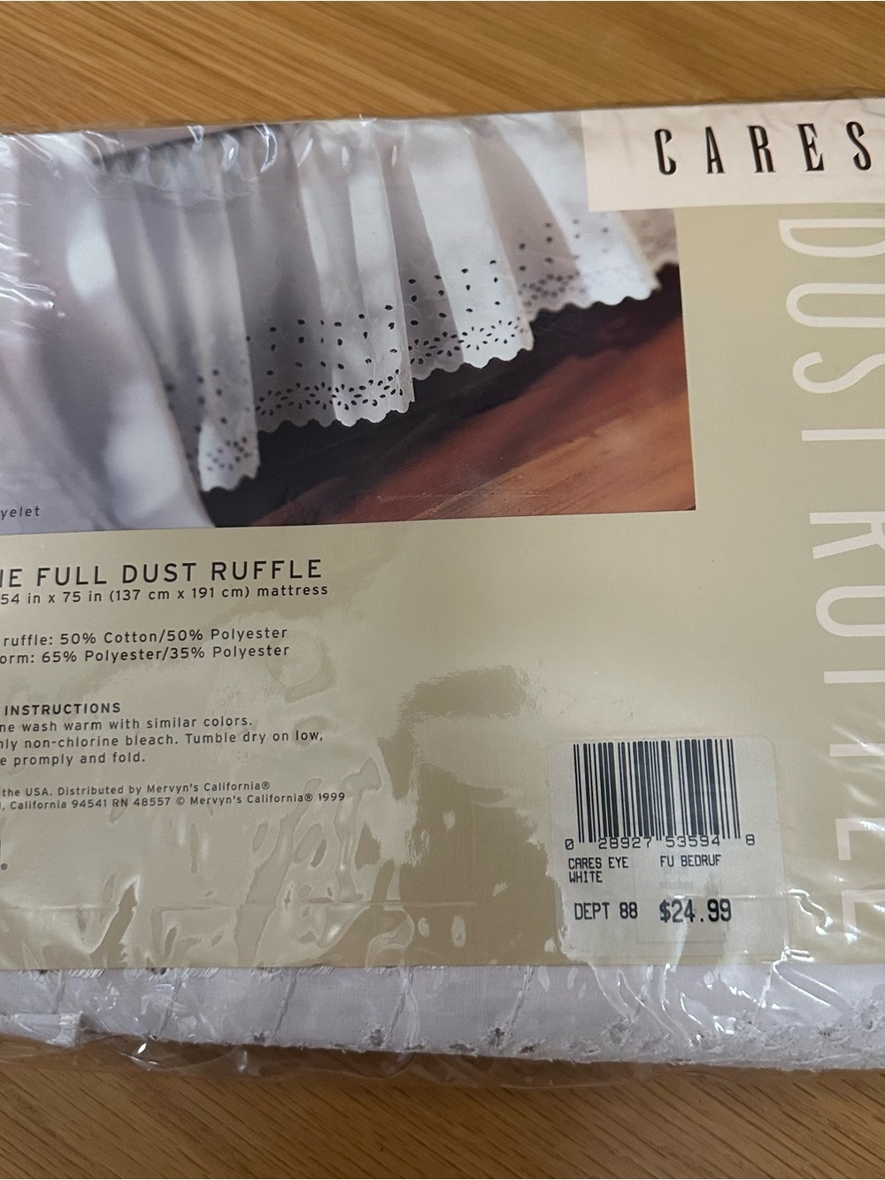 White Dust Ruffle Bedding